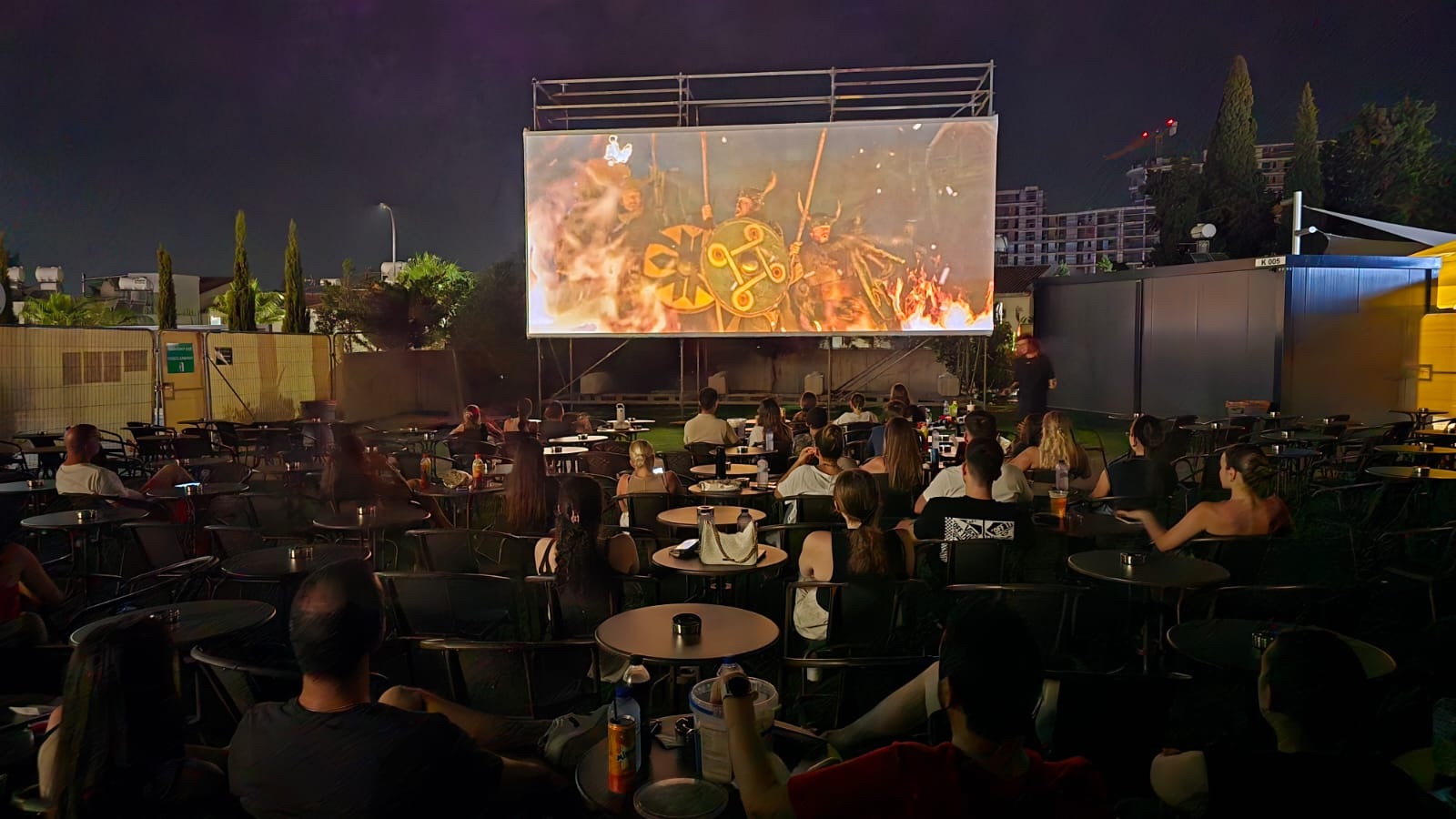 Open-air cinema at Metropolis Mall in Larnaca